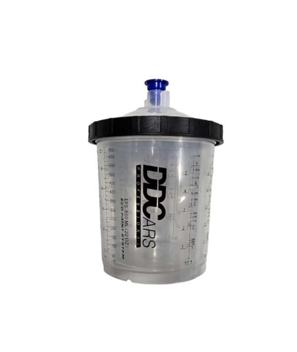 PRO2 ZESTAW KUBKÓW PLAST. 650ML DO APLIKACJI LAKIERNICZEJ + KUBEK TWARDY