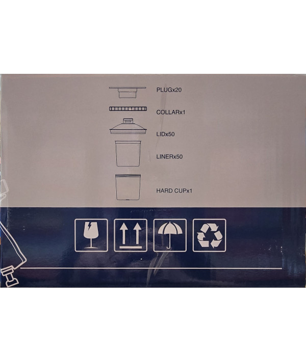 PRO2 ZESTAW KUBKÓW PLAST. 650ML DO APLIKACJI LAKIERNICZEJ + KUBEK TWARDY