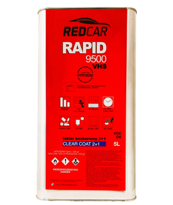 REDCAR RAPID 9500 VHS L.BEZB 2+1 5L+UTW. 2.5L